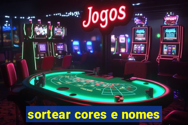 sortear cores e nomes